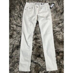 Miss Me Signature Skinny Denim Jeans White Womens 26 JD1003519 NWT